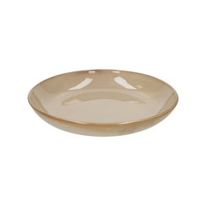 Bowl reactive glaze, stoneware, sand, Ø 31 cm
