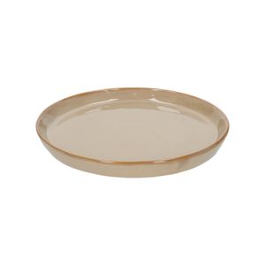 Plate, reactive glaze, stoneware, sand, ⌀ 20.5 cm