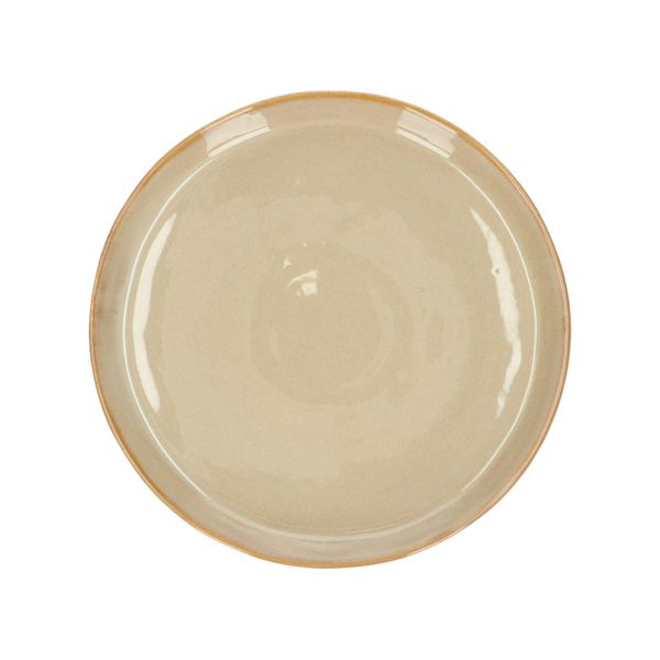 Plate, reactive glaze, stoneware, sand, ⌀ 20.5 cm