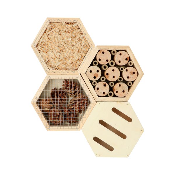 Maison à coccinelles, hexagonal, empilable