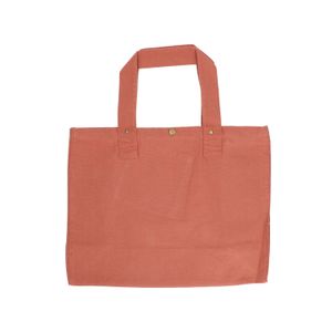 Shopping bag, organic cotton, terracotta, 46 x 34 cm
