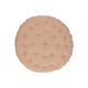 Stoelkussen rond, bio-katoen, sienna gemêleerd, Ø 40 cm