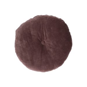 Velours kussen, bio-katoen, violet, rond