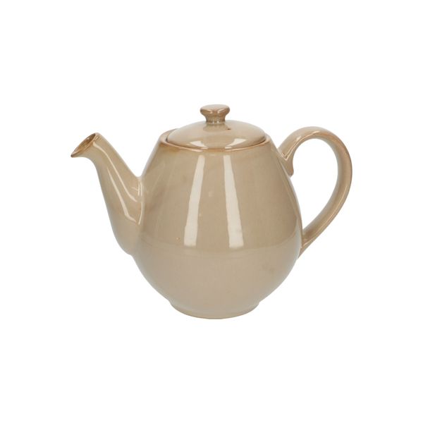 Theepot reactief glazuur, steengoed, zand, 1,8 l