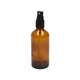 Spray bottle, brown glass, 100 ml