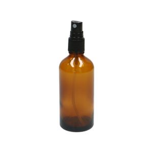 Spray bottle, brown glass, 100 ml