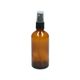 Spray bottle, brown glass, 100 ml