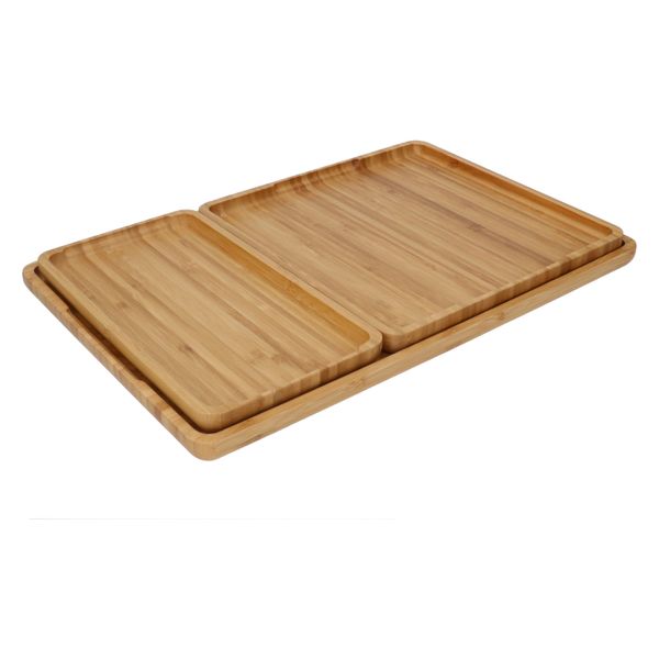 Tray, bamboo, large