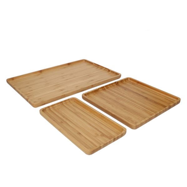 Tray, bamboo, large