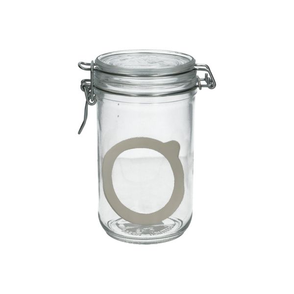 Clip top jar, glass, 0.75 l