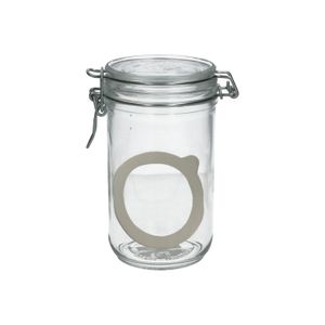 Clip top jar, glass, 0.75 l