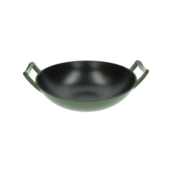 wok, fonte, vert,ø 36 cm