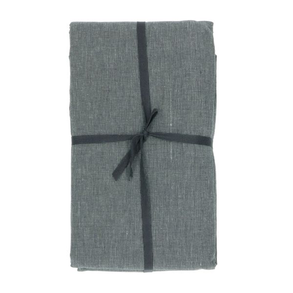 Tafelkleed, GOTS bio-katoen, antraciet, 145 x 350 cm