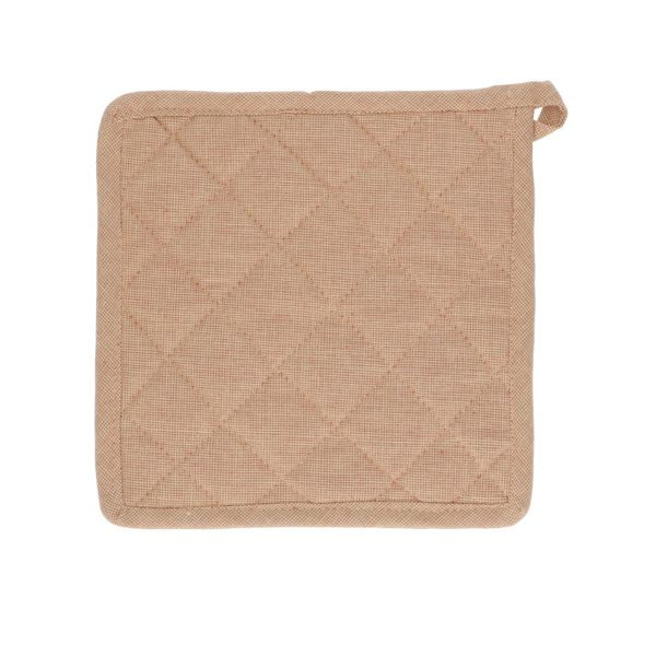 Pannenlap, bio-katoen, siena gemêleerd