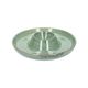 Serving dish for dips, reactive glaze, green