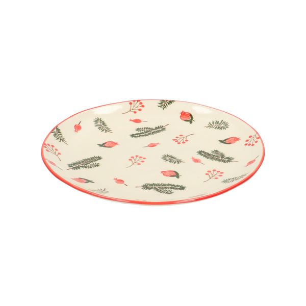 Assiette, grès, baies & brindilles, Ø 20 cm