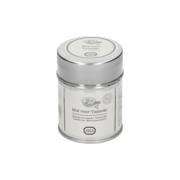 Tzatziki mix, biologisch, blikje, 25 g