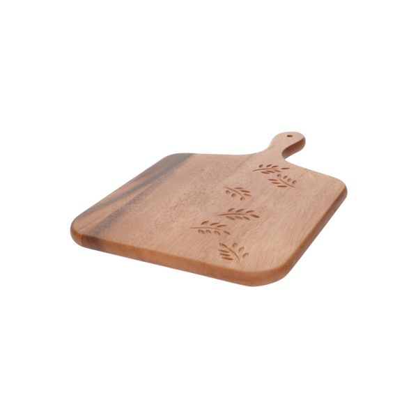 Planche de service, relief de feuillage, acacia, 24 x 24 cm