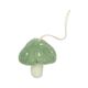 Kersthanger paddenstoel, vilt, groen met wit, Ø 4 cm