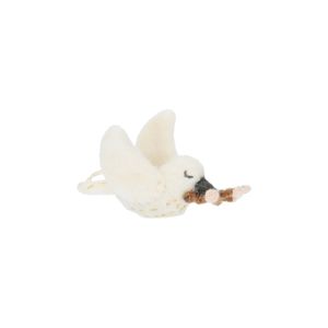 Kersthanger duif, vilt, 7 cm Kersthanger duif, vilt, 7 cm