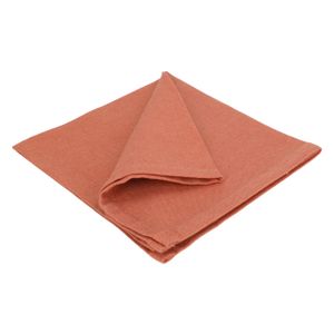 Serviette de table, coton bio GOTS, rouille, 40 x 40 cm Serviette de table, coton bio GOTS, rouille, 40 x 40 cm
