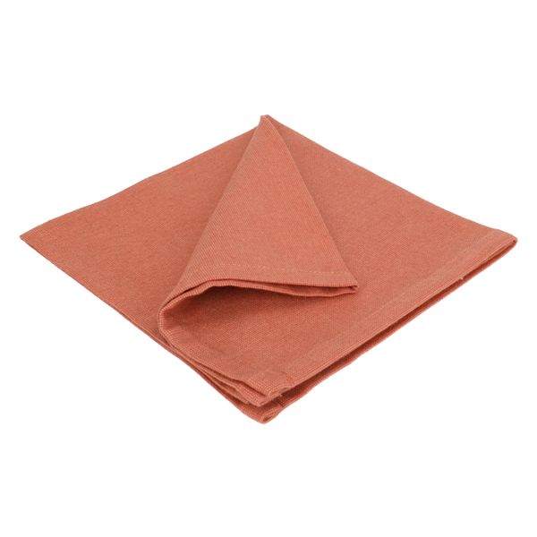 Serviette de table, coton bio GOTS, rouille, 40 x 40 cm Serviette de table, coton bio GOTS, rouille, 40 x 40 cm