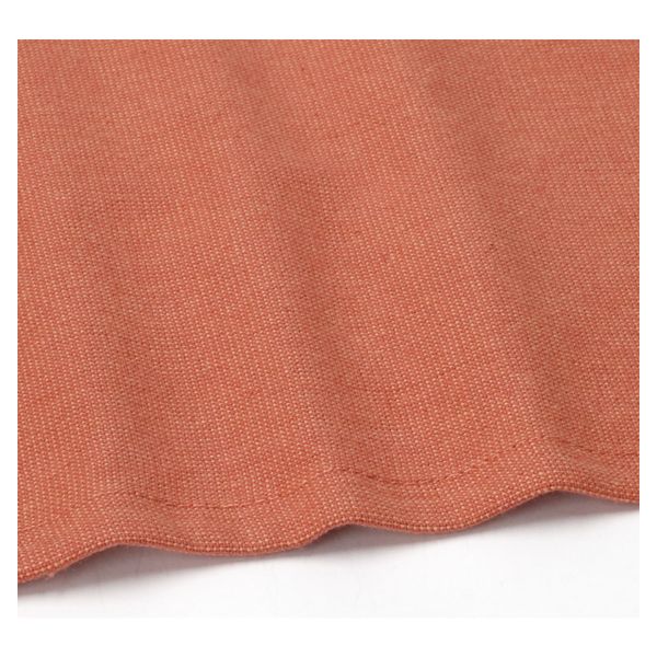 Tablecloth round, GOTS organic cotton, rust brown, Ø 180 cm