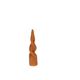 Bougie torsadée, caramel, 20 cm