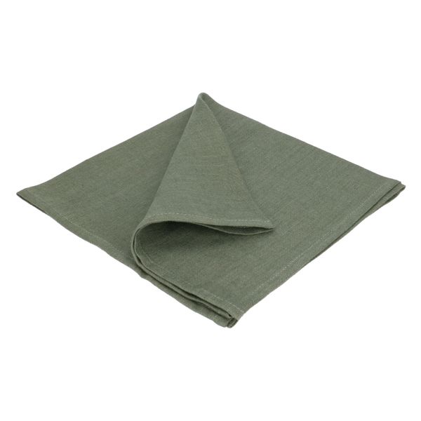 Napkin, linen, green, 42 x 42 cm