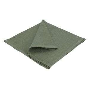 Servet, linnen, groen, 42 x 42 cm Servet, linnen, groen, 42 x 42 cm