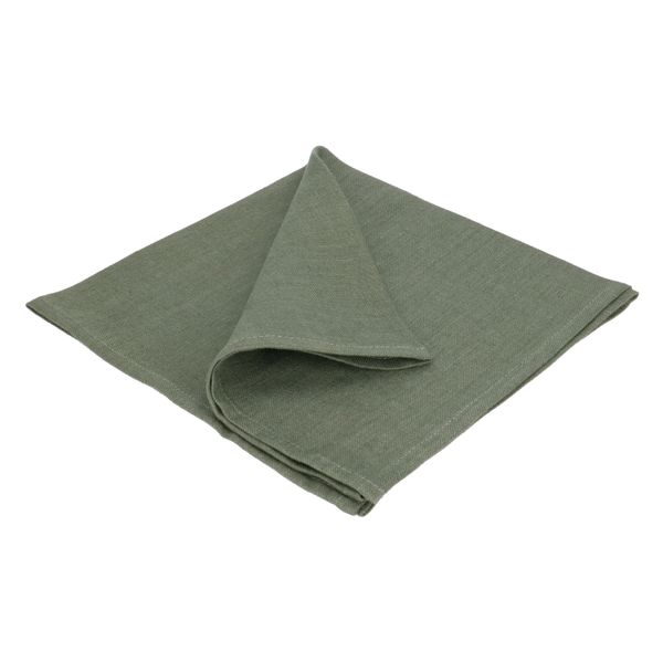 Serviette de table, lin, vert, 42 x 42 cm Serviette de table, lin, vert, 42 x 42 cm