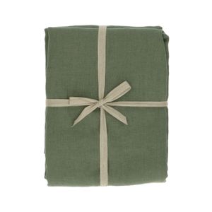 Tablecloth, linen, green, 137 x 250 cm