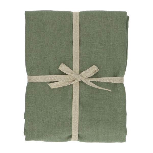 Image of Tafelkleed, linnen, groen, 137 x 300 cm