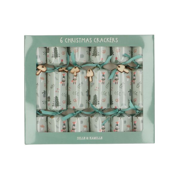 Christmas crackers, animaux de la forêt, 6 par boîte