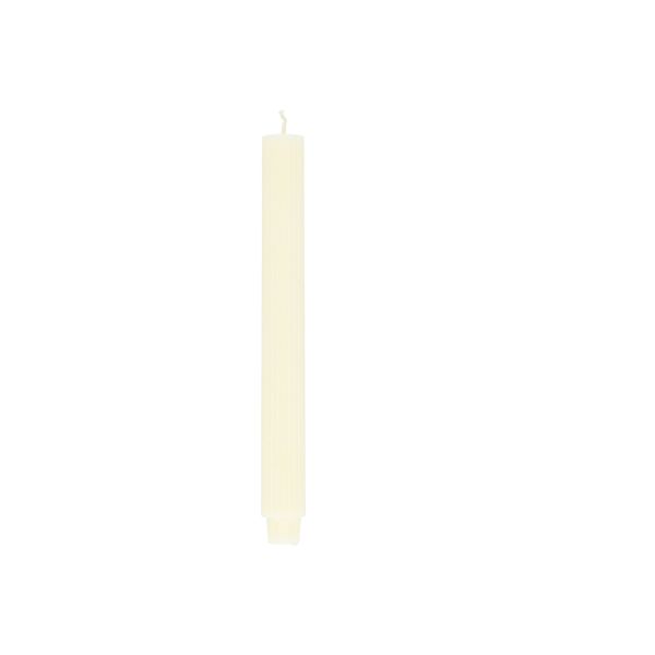 Dinerkaars geribbeld, ivoor, 25 cm