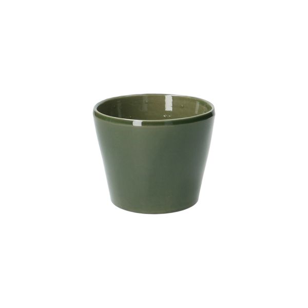 Pot de fleur, céramique, vert foncé, Ø 11,5 cm