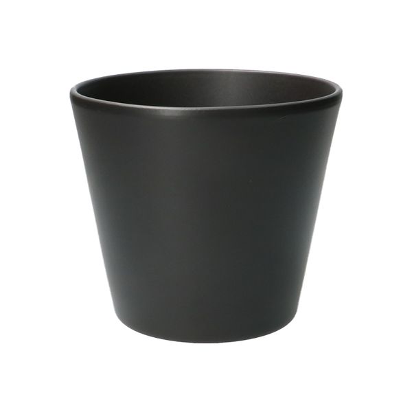 Übertopf, keramik, schwarz, Ø 17,5 cm