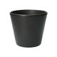 Flower pot, earthenware, black, ⌀ 17.5 cm