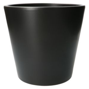 Bloempot, aardewerk, zwart, Ø 24 cm
