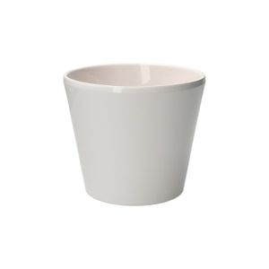 Bloempot, aardewerk, wit, Ø 15,5 cm