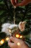 Weihnachtsanhänger Vinnie der Polarfuchs, Filz, 13 cm