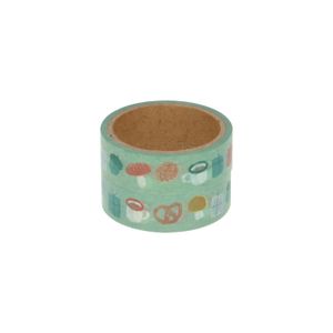 Washitape, Papier, Pilze, 5 m, 2er-Set 