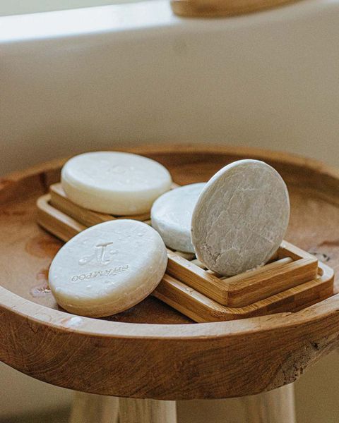 Soap dish, bamboo, large