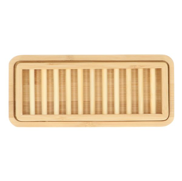 Soap dish, bamboo, large