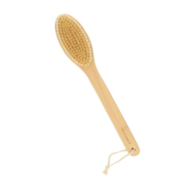 Brosse de bain/sauna, bambou, à poils souples