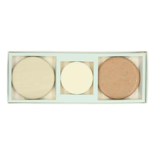 Cadeauset bad met shampoo, conditioner en lichaamsscrub 