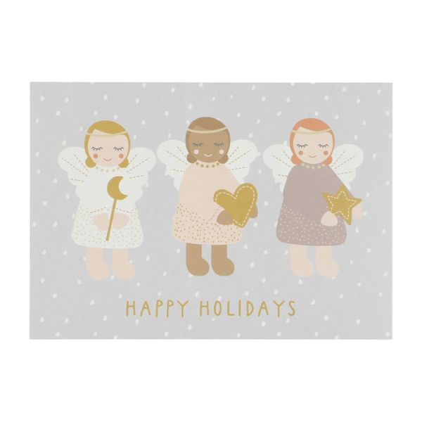Weihnachtskarte, drei Engel