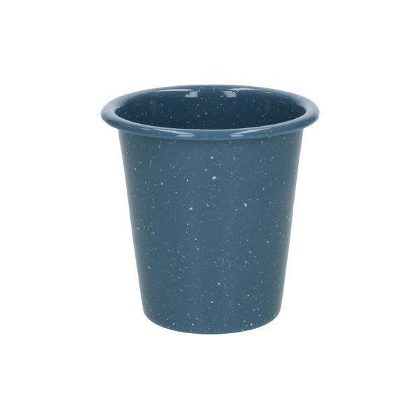Becher, Emaille, blau, gesprenkelt, Ø 9 cm