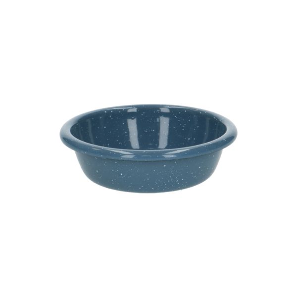 Bakje, emaille, blauw gespikkeld, Ø 10,5 cm