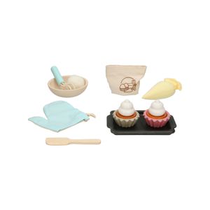 Baking cupcakes, rubberwood, 2+